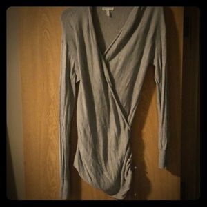 Leith Criss-Cross V-Neck Sweater